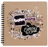 recycled journal with custom die cuts and silkscreen printing